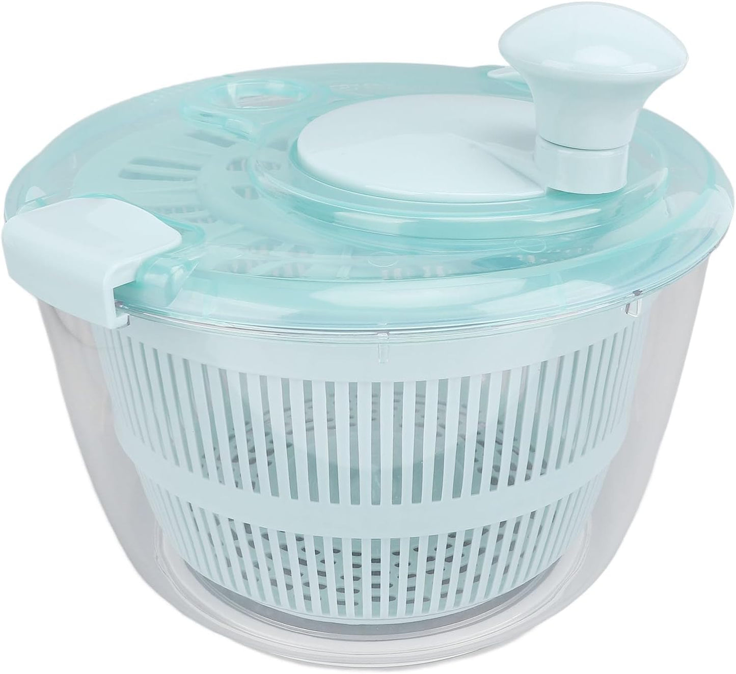 Salad Spinner, 5L Capacity Fast One Handed Manual Lettuce Spinner Salad Spinner Small with Non Slip Base for Vegetable Fruit Lettuce
