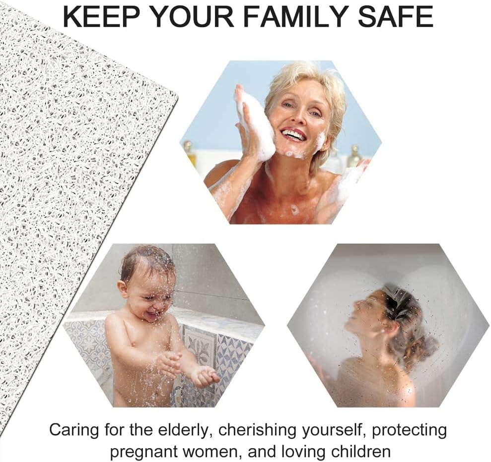 Loofah Mats for Shower, Non Slip | Quick Drying | Soft on Your Feet | Soft Textured Shower Mat Bath Mat Bathtub Mat Massage Mat Loofah Mat for Bathroom,Shower Tub or Wet Areas
