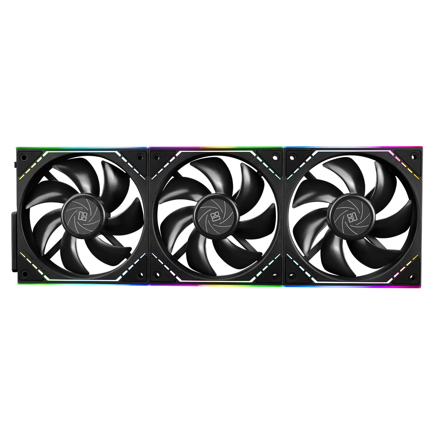 Thermalright TL-M12QR X3 Case Fan, CPU Cooler Comes with ARGB Mirror Light Effect,PC PWM Silent Cooling with 1500RPM Speed,Reverse CPU Cooler Fan (120mm, Black)