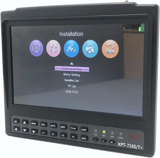 KPT-716ST Plus DVB-T2+S2 Combo Satellite Finder CCTV Camera LCD 4.3 Inch Signal Test Vs KPT-736HD GTmedia V8 Finder 2 - PuriLite