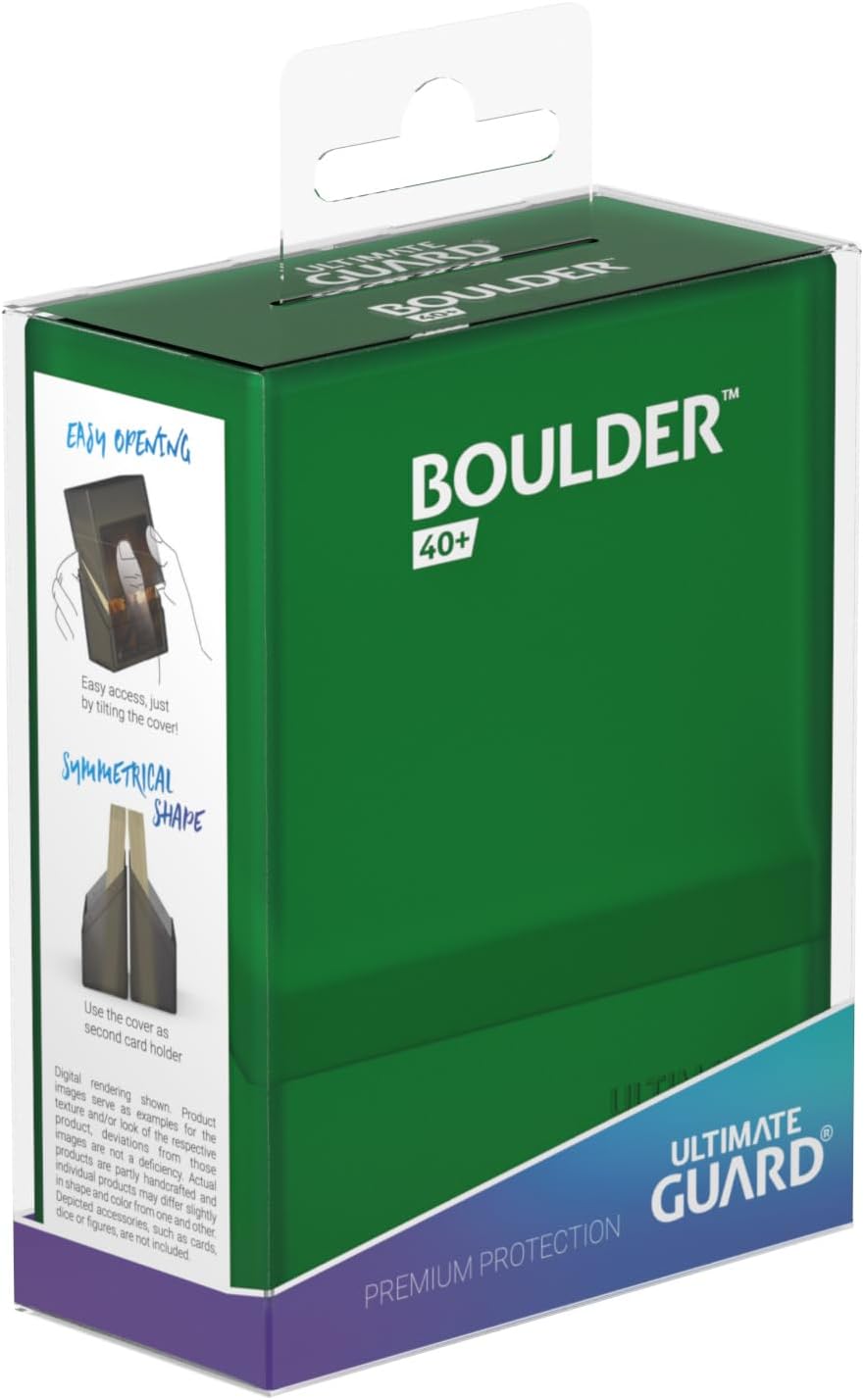 Ultimate Guard Boulder 100+ Classic, Deck Case for 100 Double-Sleeved TCG Cards, Onyx, Secure & Durable Storage for Trading Card Games, Soft-Touch Finish