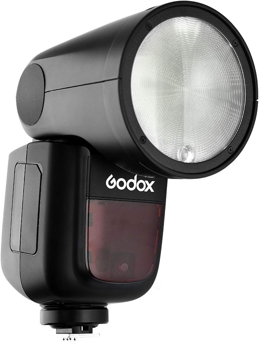 Godox V1-S Li-on TTL On-Camera Round Flash Speedlight Compatible with Sony Mi Hotshoe Cameras