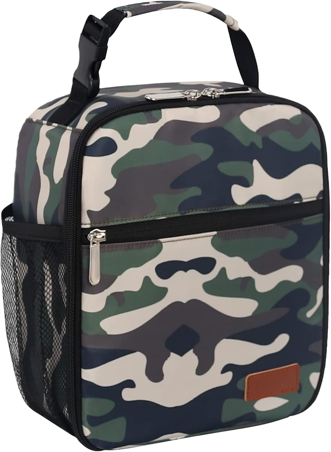 Lunch Box for Men Women Adults Small Lunch Bag for Office Work Picnic - Reusable Portable Lunchbox, Black