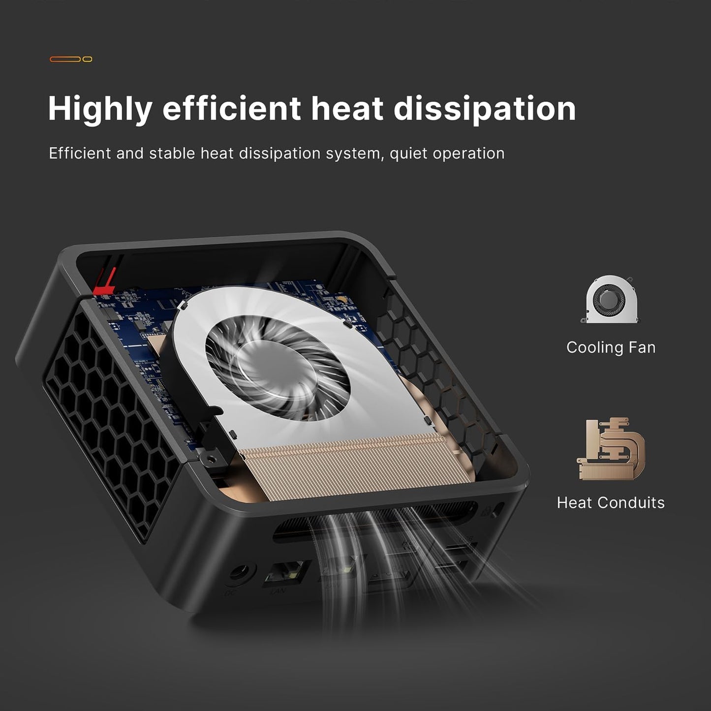BOSGAME P4 Plus Mini PC Desktop Computers, AMD Ryzen 7 5825U (up to 4.5GHz), 32GB DDR4, 1TB PCIe SSD, Dual LAN 2.5G & Wi-Fi 6E & BT5.2, 4K Triple Display, Compact Silent PC for Gaming, Office, Design