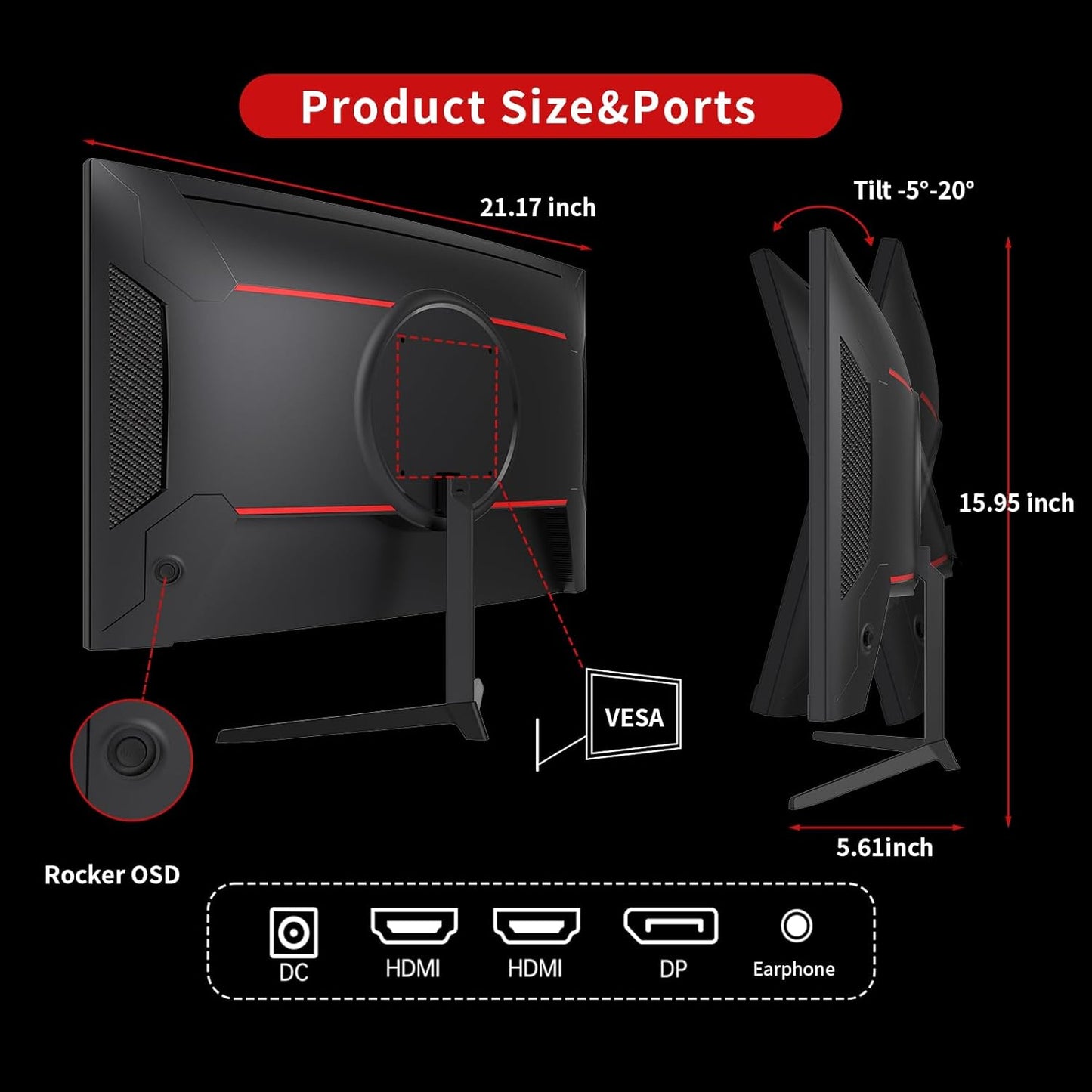 KTC 32 Inch 2K Computer Monitor, IPS 1440p Monitor with Ultra-Thin Bezels, HDR10, Freesync/G-sync, HDMI/DP Ports, Tilt Adjustable, Eyecare, Ideal for Business, Office, and Casual Gaming