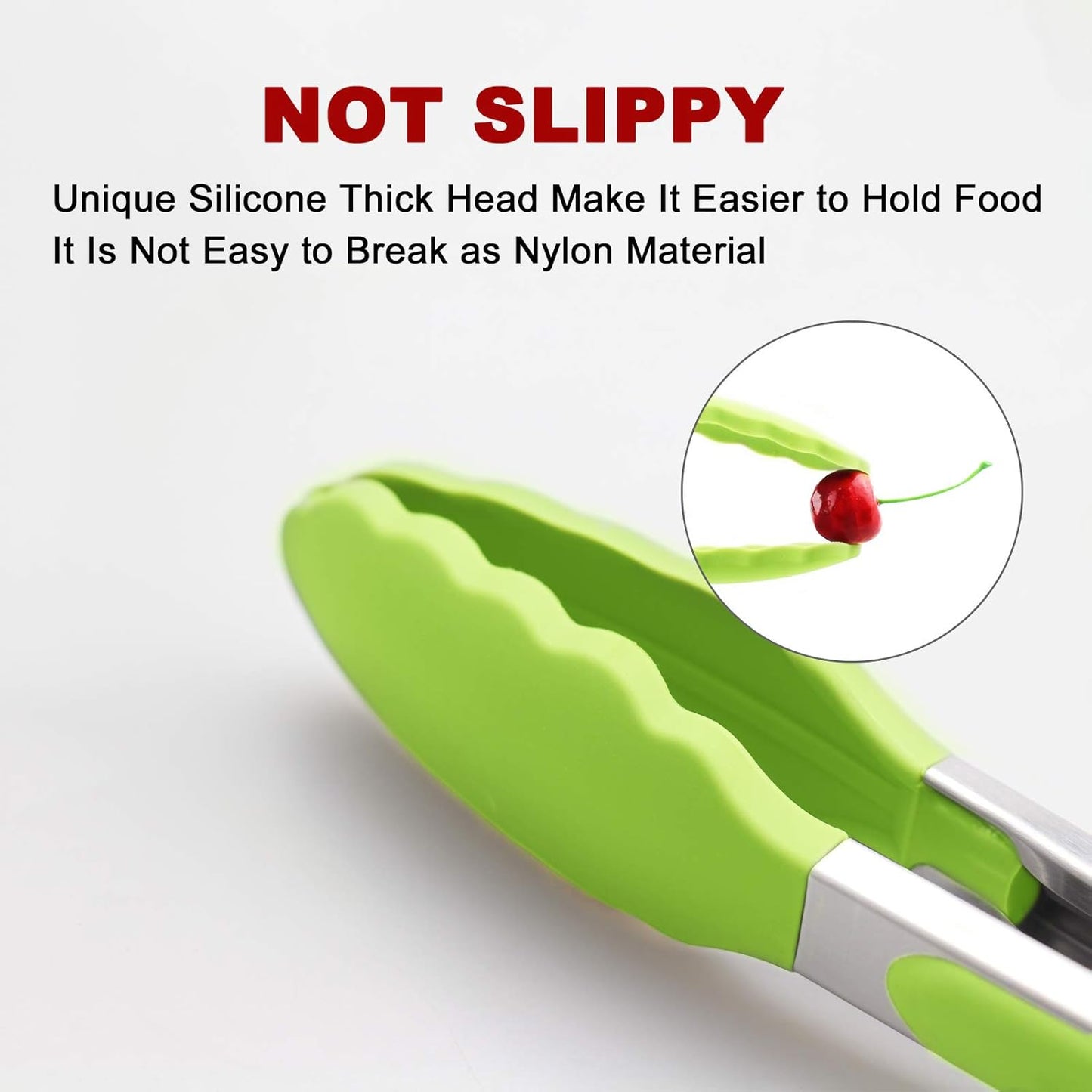 Purilite Select Silicone & Stainless Steel Kitchen Tongs