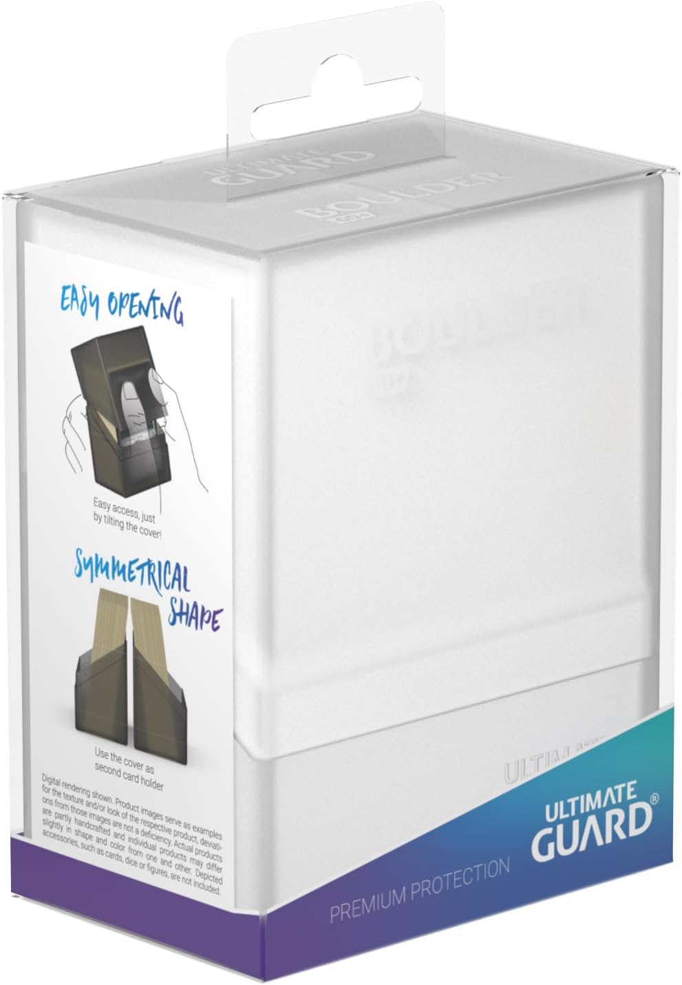 Ultimate Guard Boulder 100+ Classic, Deck Case for 100 Double-Sleeved TCG Cards, Onyx, Secure & Durable Storage for Trading Card Games, Soft-Touch Finish
