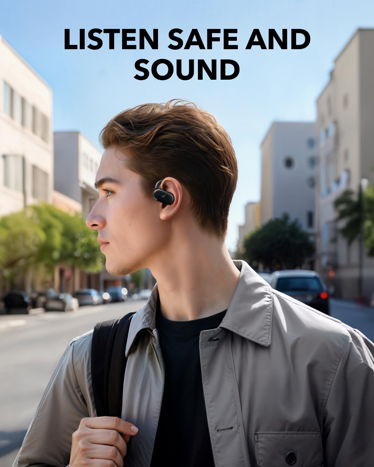 Soundcore V20i by Anker Open-Ear Headphones,Ultra-Comfort,Snug Fit,Powerful Sound,Clear Calls,IP55,LED Lights,36H Playtime,Bluetooth 5.4,Multipoint Connection(Renewed)