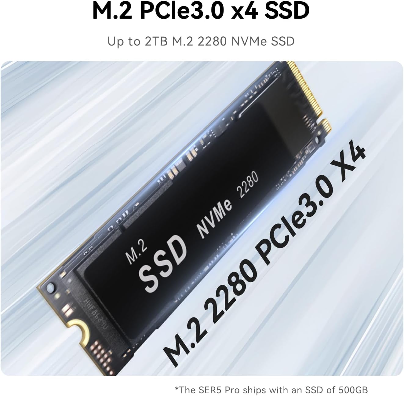 Beelink SER5 MAX Mini PC, AMD Ryzen 7 6800H(6nm, 8C/16T) up to 4.7GHz, Mini Computer 32GB LPDDR5 RAM 500GB NVME SSD, Micro PC 4K@60Hz Triple Display, Mini Gaming Computer WiFi6/BT5.2/HTPC/W-11 Pro