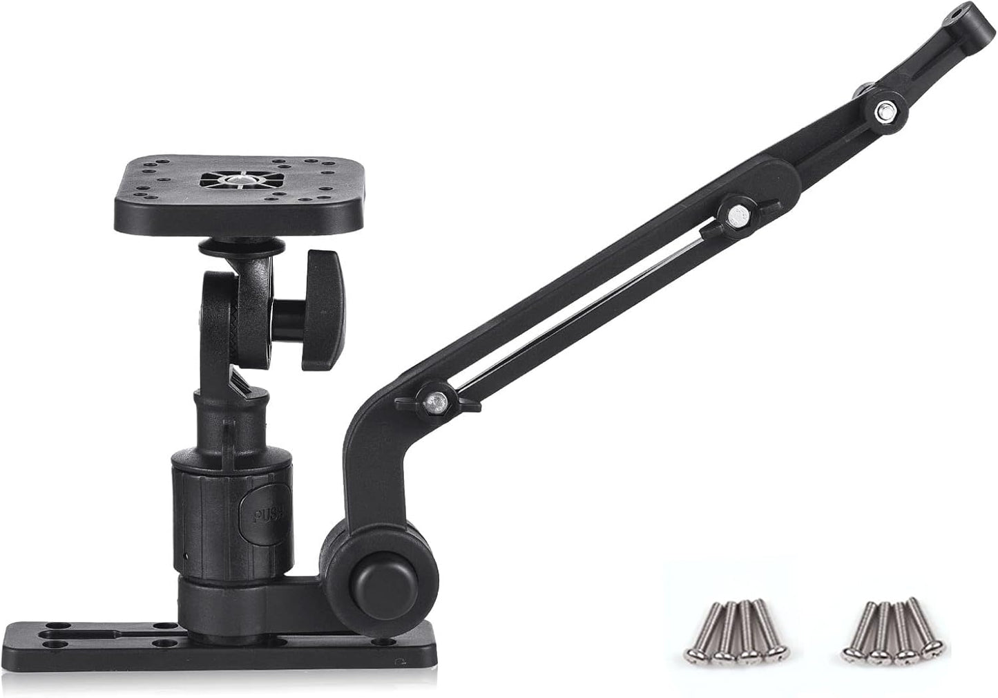 XINZY Kayak Fish Finder Mounting Plate Kayak Boat Transducer Mounting Arm Fish Finder Mount Base Adapter