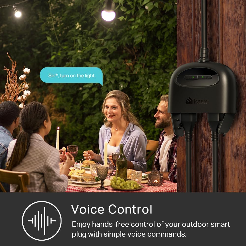 Kasa Smart Plug Mini by TP-Link (HS103P2) - Smart Home WiFi Outlet Works with Alexa, Echo and Google Home, No Hub Required, Remote Control, 2.4GHz WiFi Required, 15 Amp, UL Certified, 2-Pack, White