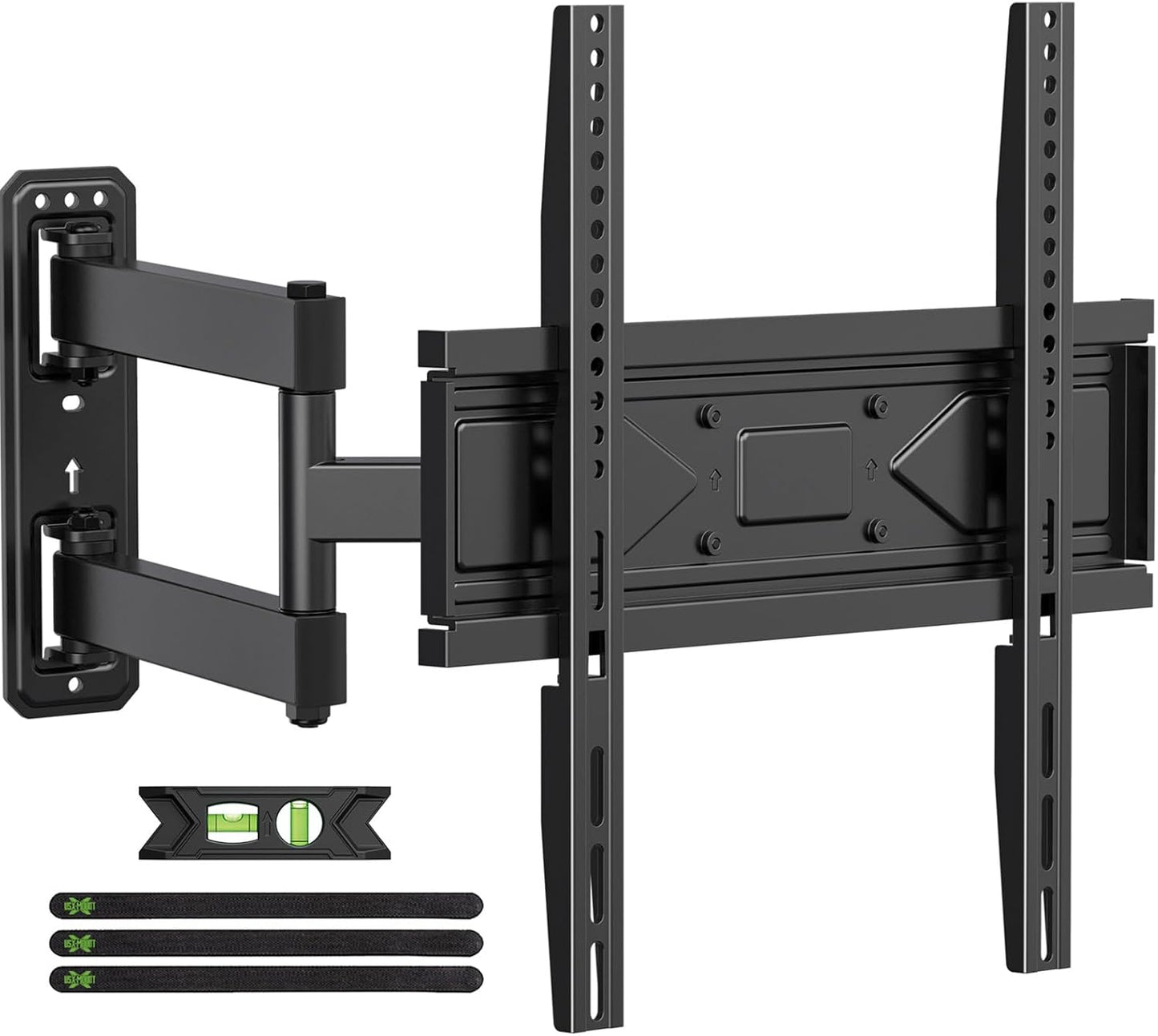 USX MOUNT Full Motion TV Wall Mount for Most 26-60 inch TVs up to 80 Lbs, Wall Mount TV Bracket with Articulating Swivel Tilting, Single Stud TV Mount, Max VESA 400x400mm, XMM904
