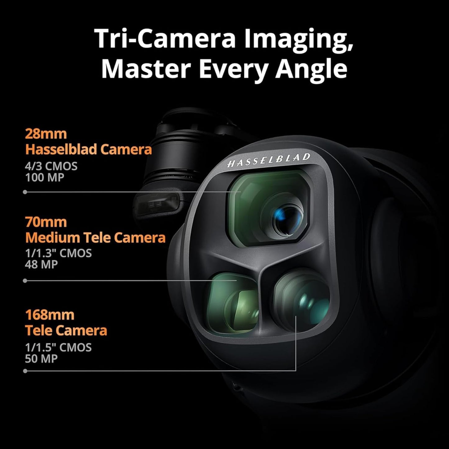 DJI Mavic 4 Pro with DJI RC 2, Flagship Tri-Camera Drone with 100MP 4/3 CMOS Hasselblad Camera, Drone for Professionals, 30km Video Transmission, 51-Min Max Flight Time