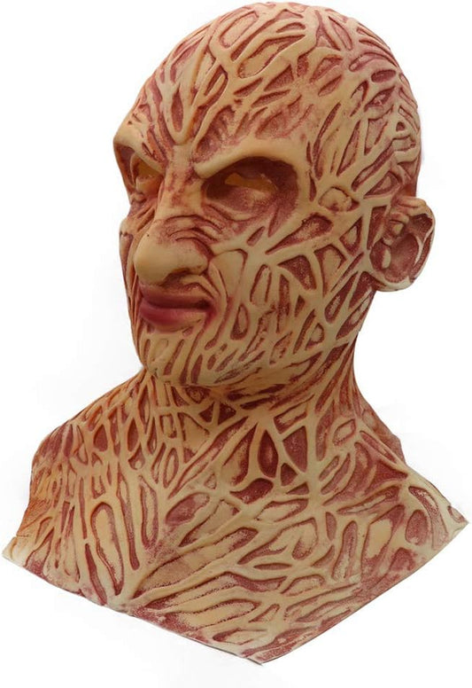 Frightening Freddy Mask for Adult, Texture, Halloween Party Costume, Safe and Environmentally Friendly (As Shown)