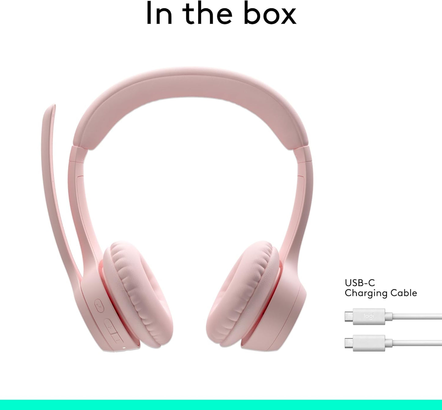 Logitech Zone 301 Wireless Bluetooth Headset with Noise-Canceling Microphone, Compatible with Windows, Mac, Chrome, Linux, iOS, iPadOS, Android – Graphite