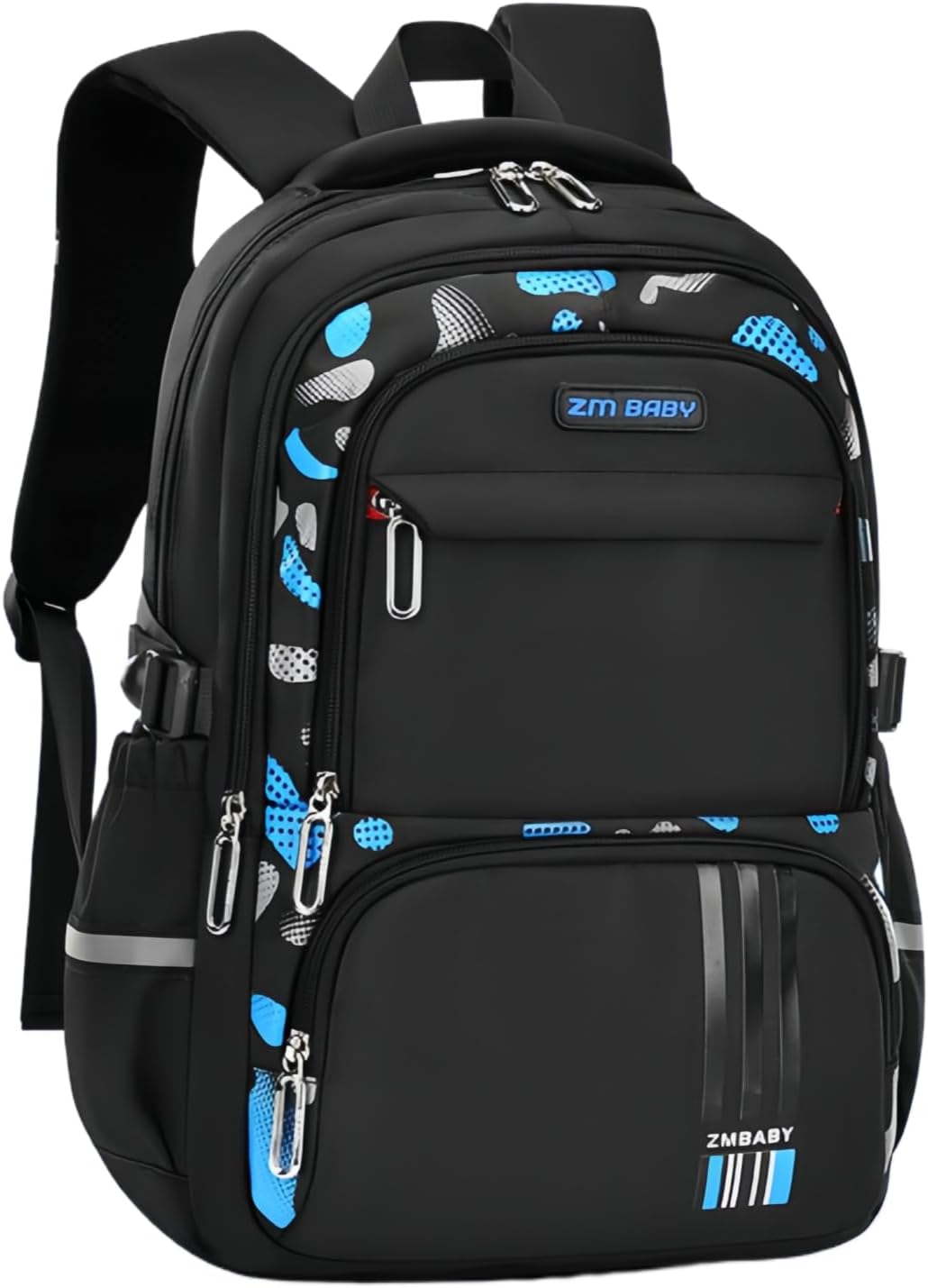 Blue-Camouflage Backpacks for Boys School Elementary, Camouflage Boys School Bags Capacity Bookbags