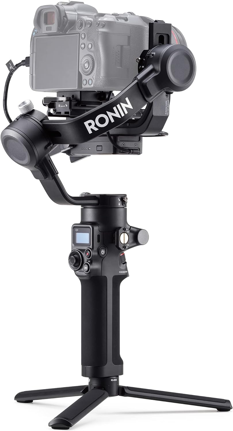 DJI RS 3 Mini, 3-Axis Gimbal Stabilizer for Cameras Canon/Sony/Panasonic/Nikon/Fujifilm, 2 kg (4.4 lbs) Tested Payload, Camera Stabilizer, Camera Gimbal with Native Vertical Shooting