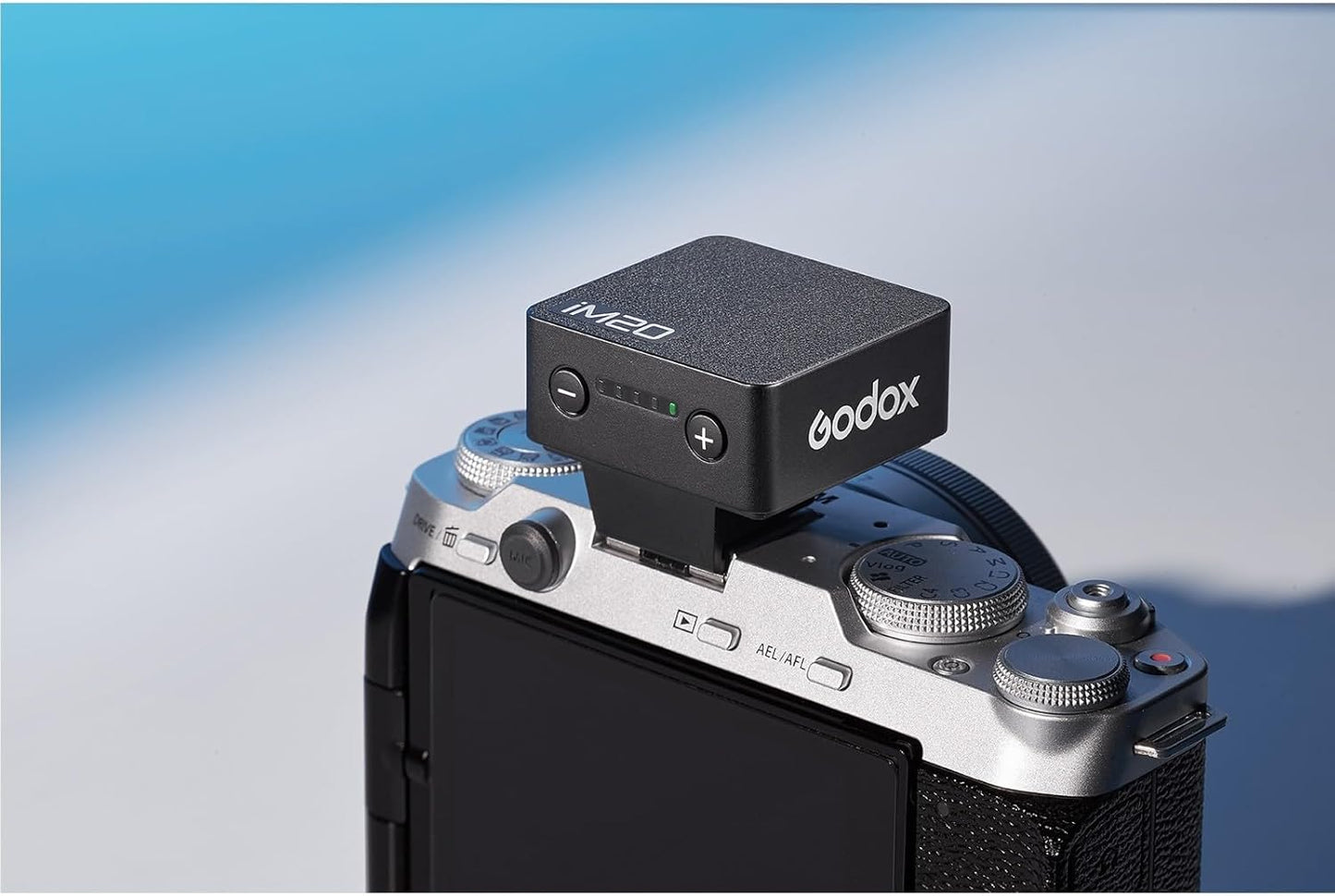GODOX iM20 Mini Flash for Camera w/Built-in Battery, Conpact & Portable GN10/470 mAh USB-C Charging & Universal Hot Shoe Compatible with Sony zve10,zv1,a7iii/Ricoh gr3,gr3x/Fujifilm f1, NOT for ZV-1F