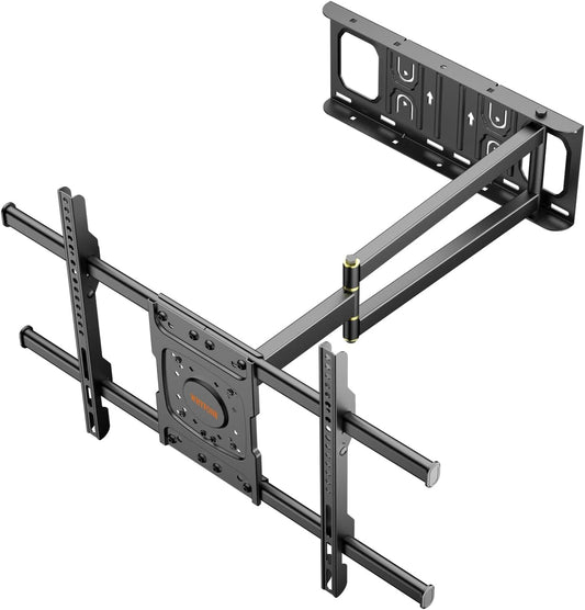 Corner TV Wall Mount,Long Arm TV Mount with 25.6 inch Extension,Full Motion TV Mount Swivel and Tilt Heavy Duty,90 Degree TV Wall Mount,Fit 32-70''TV, Load 77lbs,Max VESA 600x400mm by WHYFONE