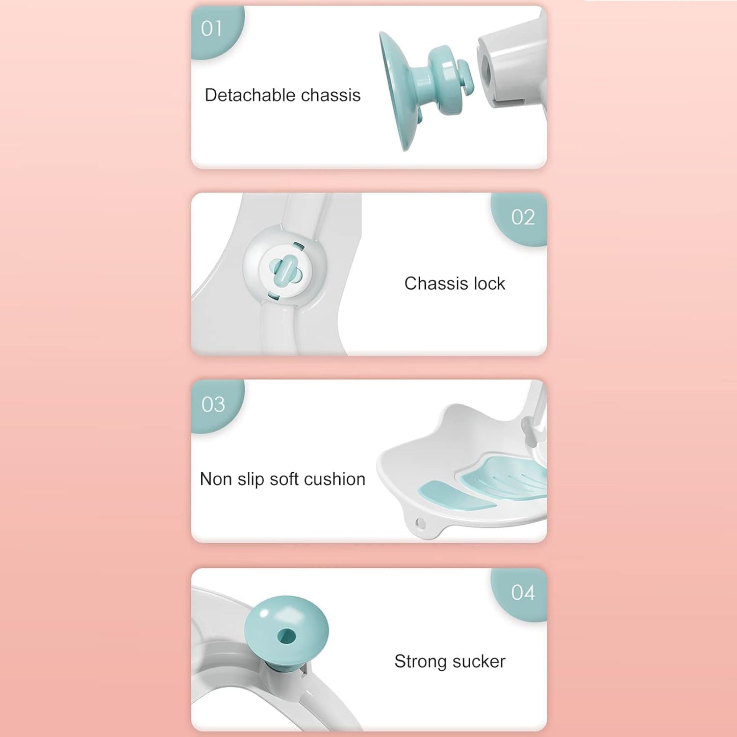 Clean Rinse Baby Bather, Folding Portable Washing Infant Lying Bather for Boy Girl, Multifunction Quick Dry Bath Support for Use on the Counter Sink Bathtub Summer (Mint Green)