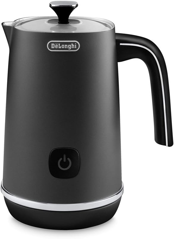 De'Longhi EMF2BK Plastic Electric Milk Frother with Hot and Cold Function Grey 17.02 x 11.43 x 19.56 cm; 889.04 Grams