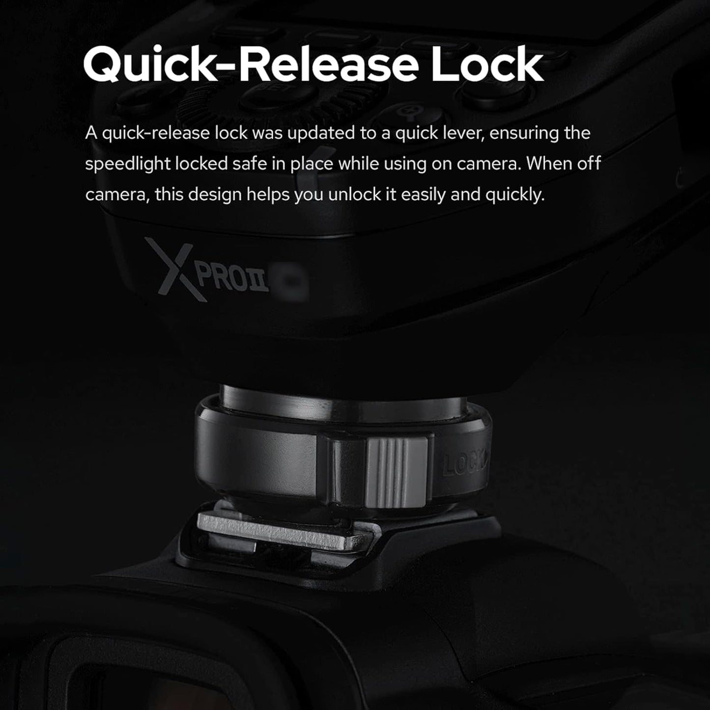 Godox XPROII-C 2.4G Wireless Flash Trigger Transmitter TTL Autoflash 1/8000s HSS Large LCD Screen 32 Channels 16 Groups Replacement for Canon Cameras