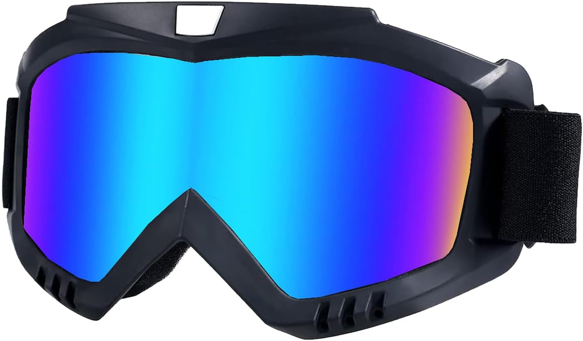 Dirt Bike Goggles,Anti-Fog Dirtbike Goggles,Motorcycle ATV Goggles Adult Motocross Skiing Snowboarding Goggles - PuriLite