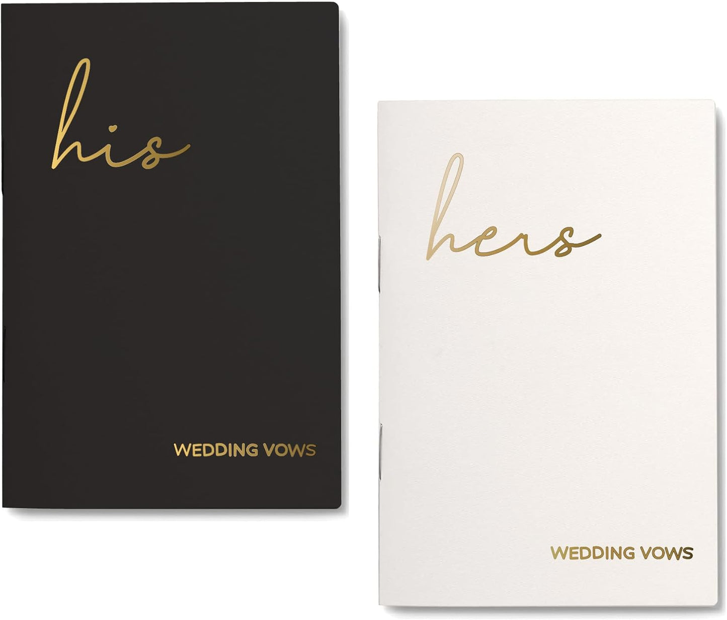 GroomBrideGifts Wedding Vow Book for His and Hers, Soft Touch, Perfectly Sized Bride and Groom Vow Books, Wedding Essentials, Wedding Registry Ideas, His and Hers Gifts
