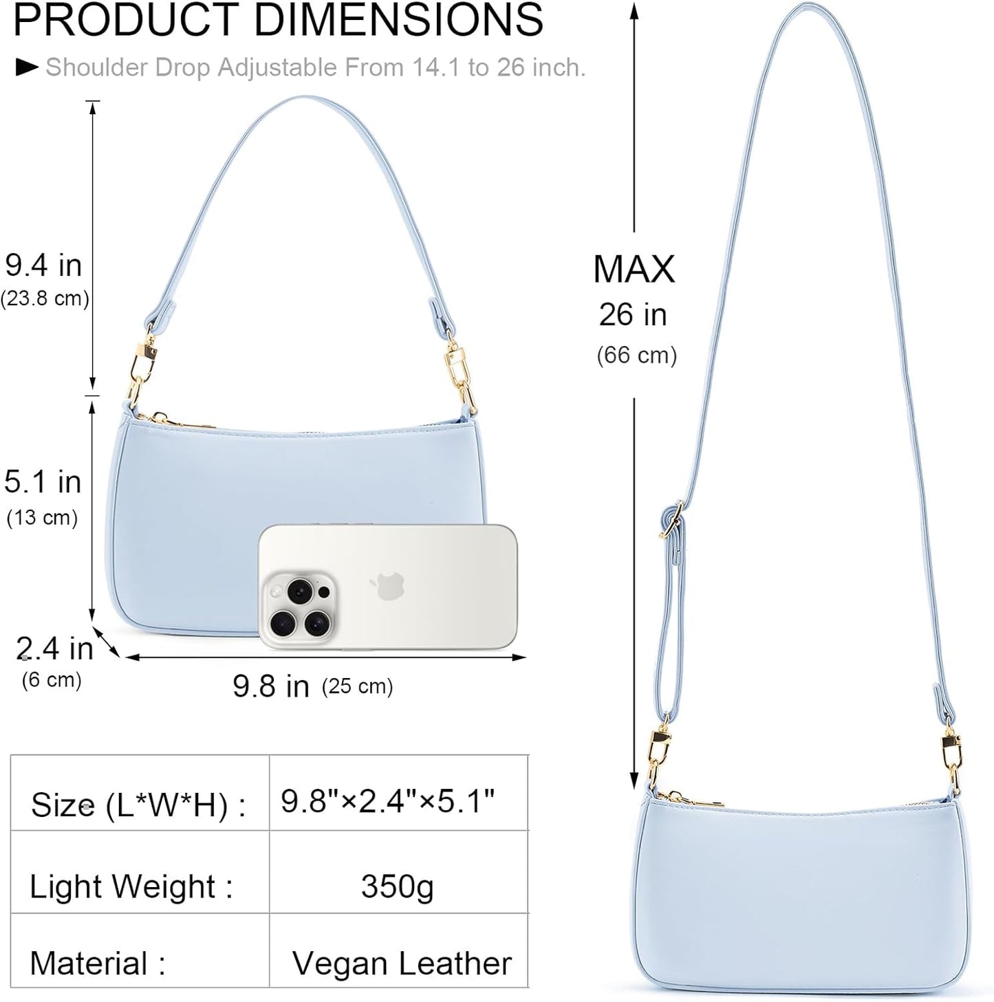 Purilite Select Vegan Leather Crossbody Bag