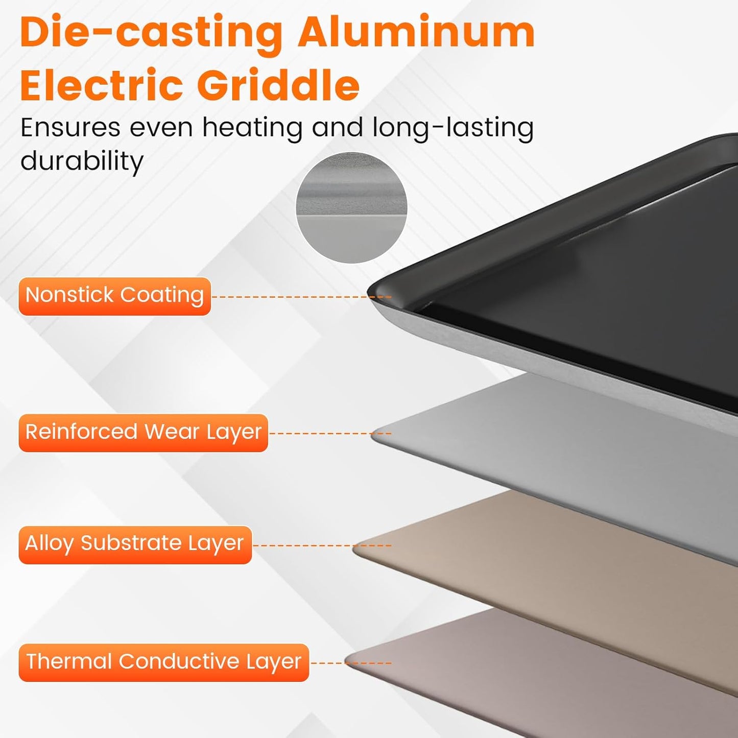 DORTALA 39.5" Electric Griddle, Portable Teppanyaki Grill for 10-12 Person with 2 Cooking Surface, Thermostat Control, Insulated Handles & Drip Tray, Indoor Outdoor BBQ Grill for Party, Camping & RV