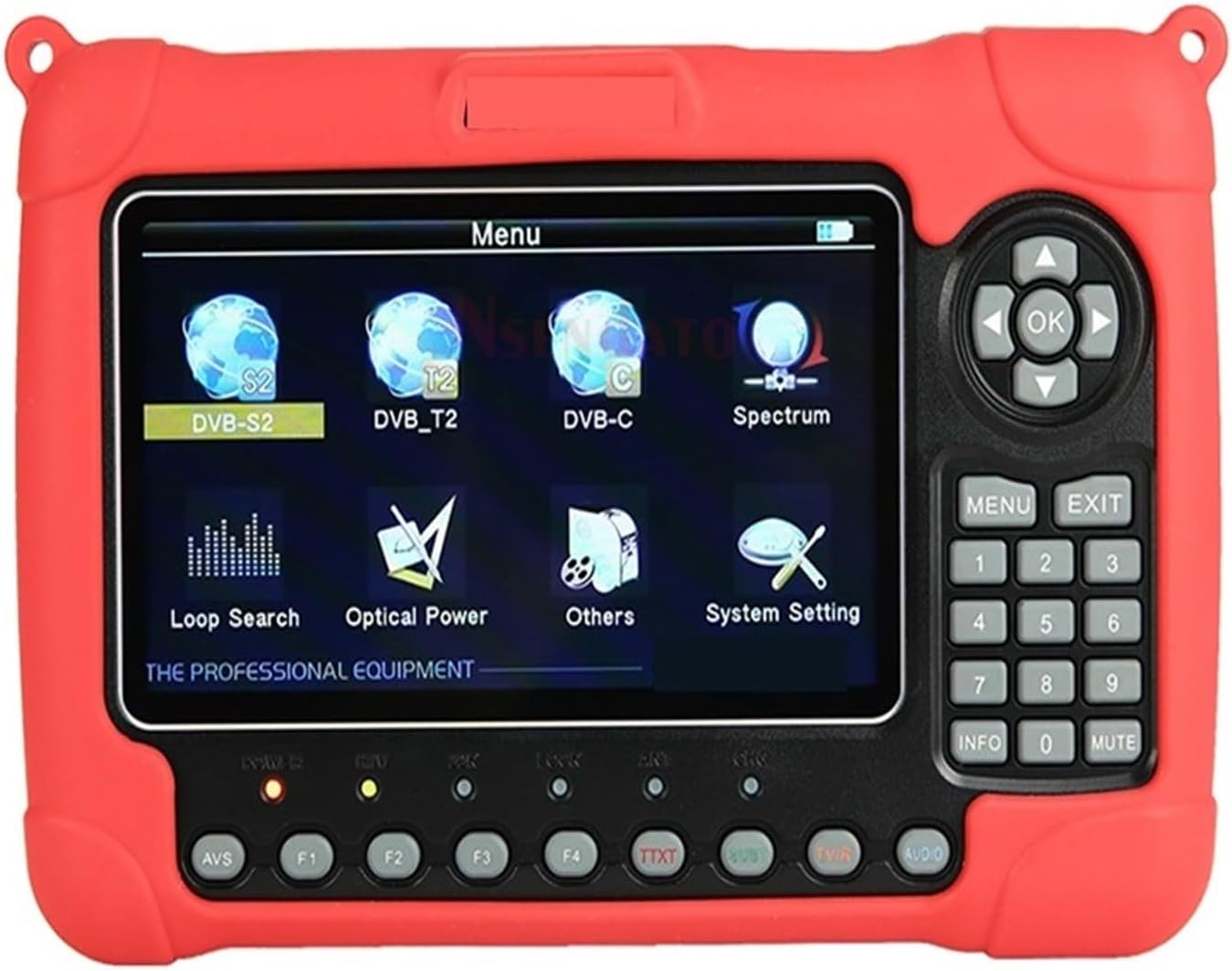 WS6980 DVB-S2 DVB-T2/C Satellite Sat Finder Meter 7 Inch Satellite Signal Spectrum Analyzer for Dish Network Directv