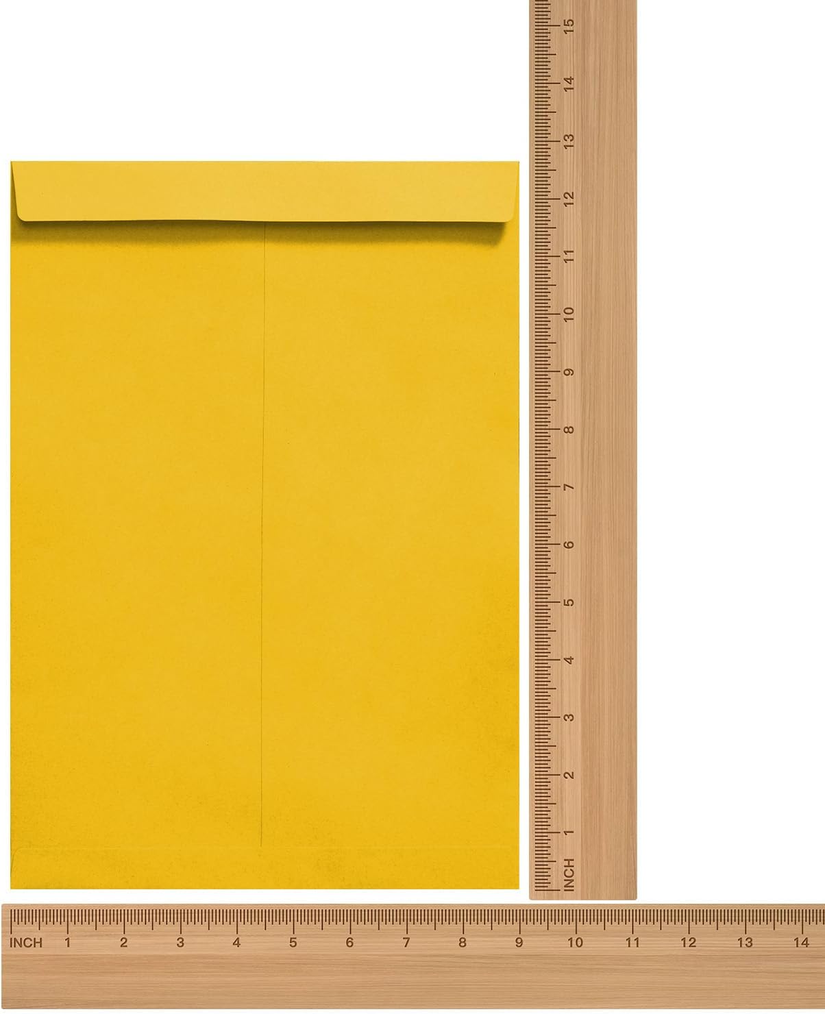 Tanshuqin 9" x 12.75" Self-Seal Catalog Envelopes 32lb Kraft Envelopes for Invitation Cards, Organizing and Storage, Pictures, Photos, Documents (100 PCS)