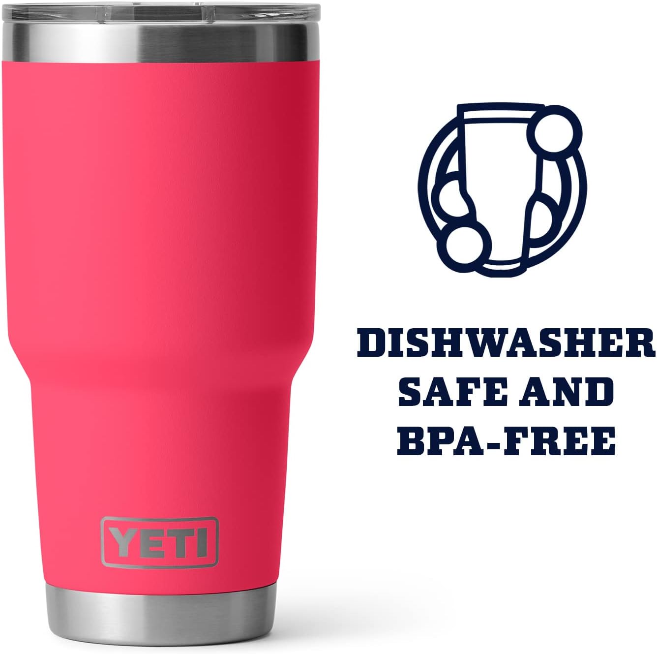 YETI Rambler 30 oz Stainless Steel Vacuum Insulated Tumbler w/MagSlider Lid
