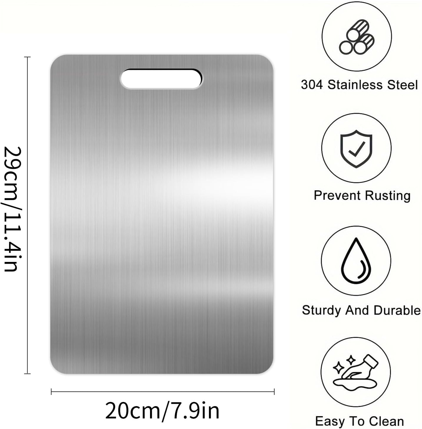Purilite Select 2025 Titanium Cutting Board – Durable, Hygienic & Multi-Purpose (11.4 x 7.9 in)