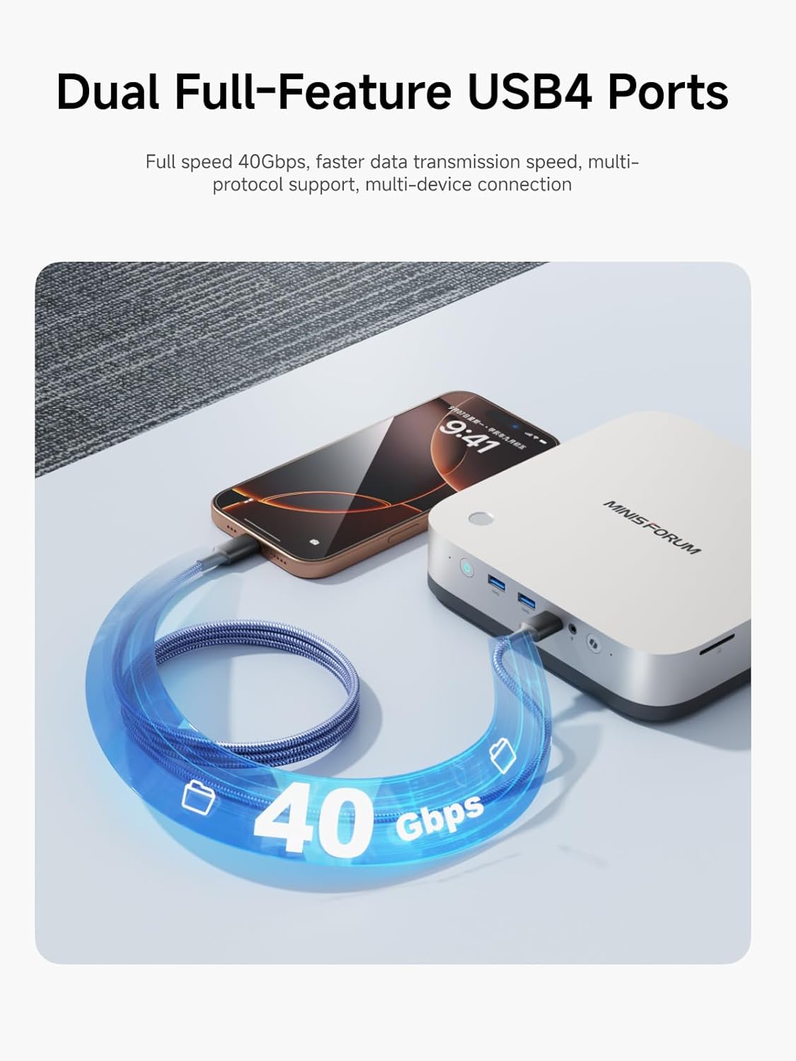 MINISFORUM AI Mini PC X1 Pro AMD Ryzen AI 9 HX370(12 Cores/24 Threads, up to 5.1GHz)&AMD Radeon 890M Mini Gaming Computer,96GB DDR5 2TB PCIe 4.0 SSD, 8K Quad Display,Dual 2.5 LAN/WIFI7/BT5.4/Oculink
