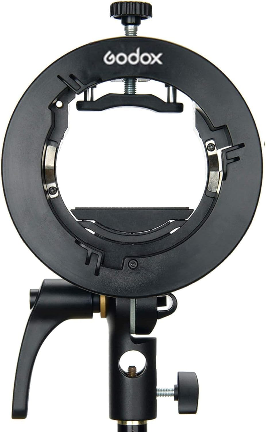 Godox S2 Flash S-Type Bracket with Bowens Mount for Godox V1 AD200Pro etc Round Head Flash Series and AD400Pro AD200 V860II TT685 TT600 TT350 Series Speedlite,Direction-Adjustable Handle…