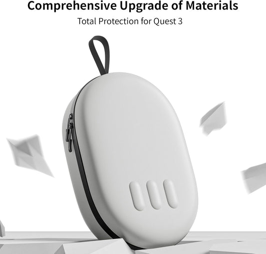ANNAPRO Carrying Case for Meta Quest 3/Quest 2/Vision Pro, Compatible with Battery Elite Strap, Controllers and Other Accessories, Hard Shell Case and Superior Protection for Travel, Grey