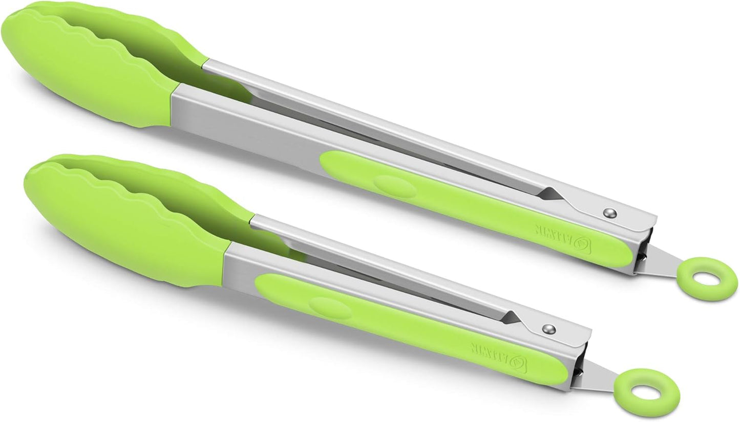 Purilite Select Silicone & Stainless Steel Kitchen Tongs