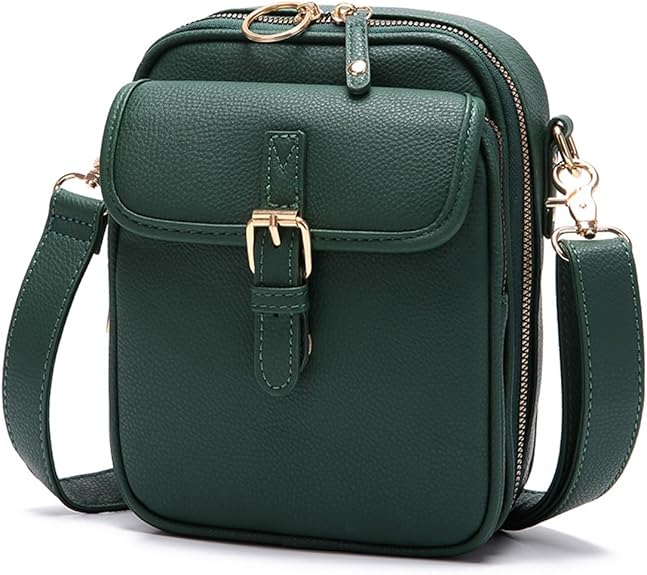 Lexiyat Crossbody Purses for Women Trendy Cell Phone Bag Leather Shoulder Handbags with Card Slots - PuriLite