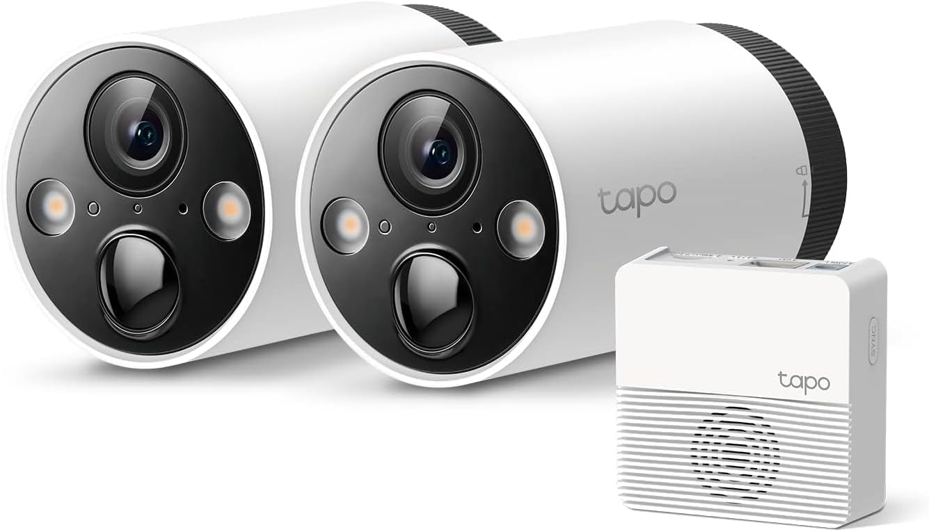 TP-Link Tapo SolarCam 2K, Outdoor Battery Camera w/Solar Panel Base, Wireless Camera, 2K QHD, 150° Super-Wide FOV, Free Person/Vehicle/Pet Detection, SD/Cloud Storage, Starlight Color Night Vision