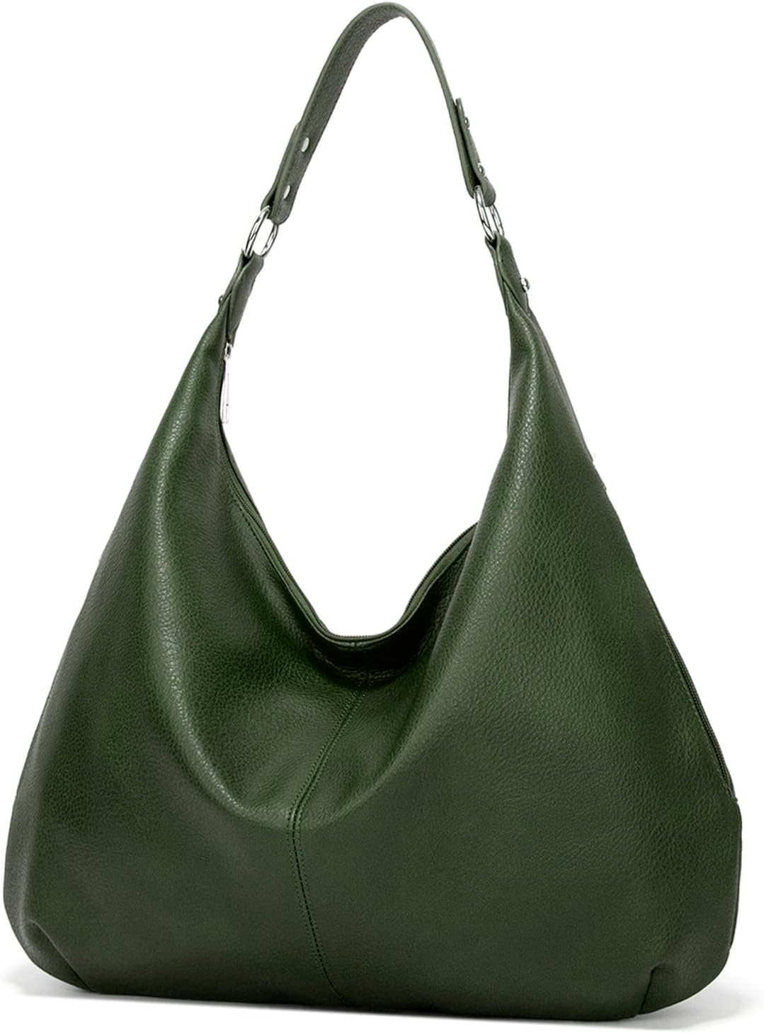 Ashioup Hobo Bags for Women Soft PU Leather Shoulder Bag Vintage Slouchy Handbag with Zipper - PuriLite