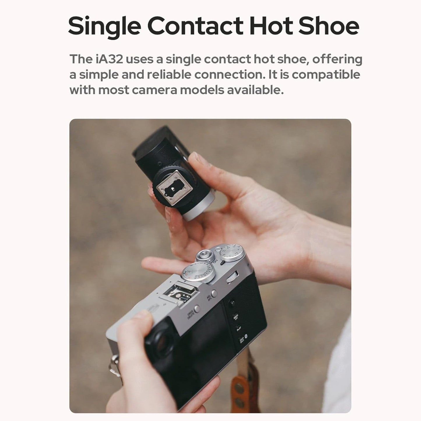 Godox iM30 Mini Camera Flash GN15 On-Camera Speedlite with 7 Power Levels 3.6s Recycle Time Single-Contact Hot Shoe Replacement for Canon Nikon Sony Mirrorless Cameras