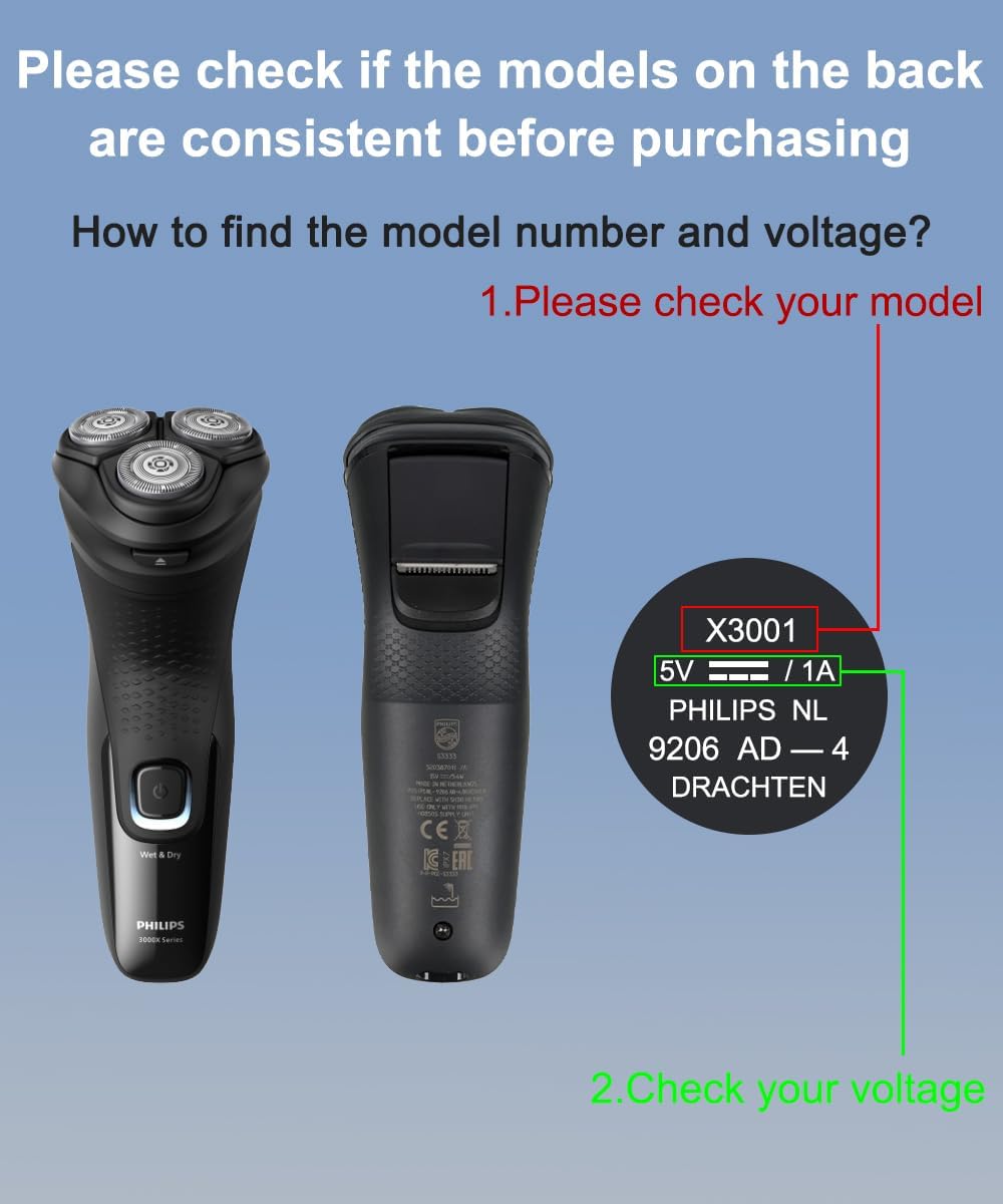 Purilite Select USB Charger Adapter for Electric Shavers