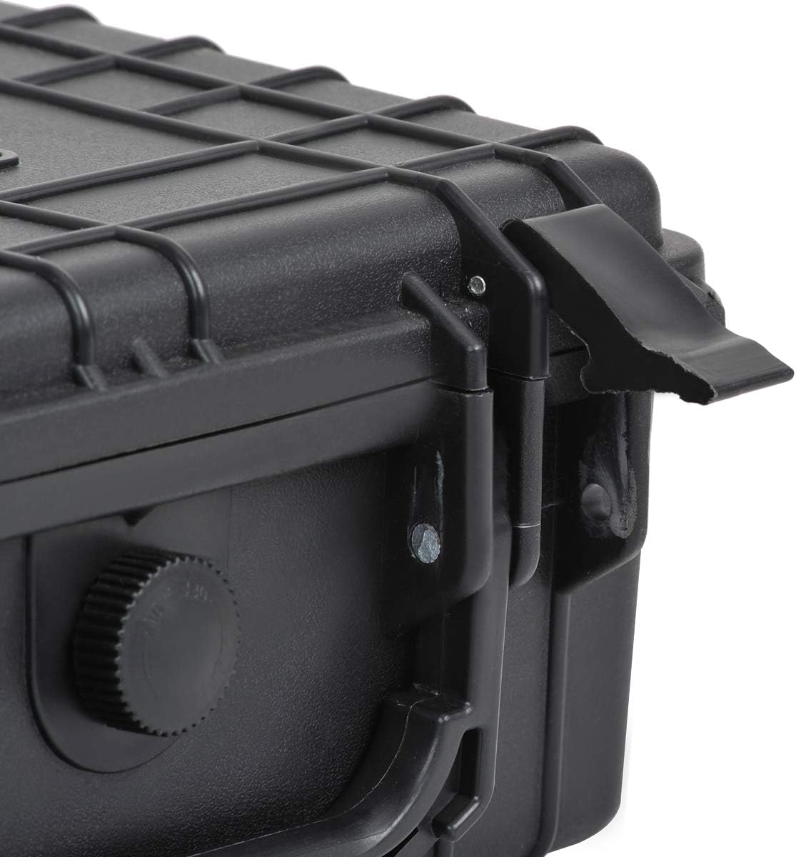 MEIJIA Portable Waterproof Protective Hard Case,Camera Case with Customizable Fit Foam Inserted, Elegant Black (9.17"x 7.56"x4.33")