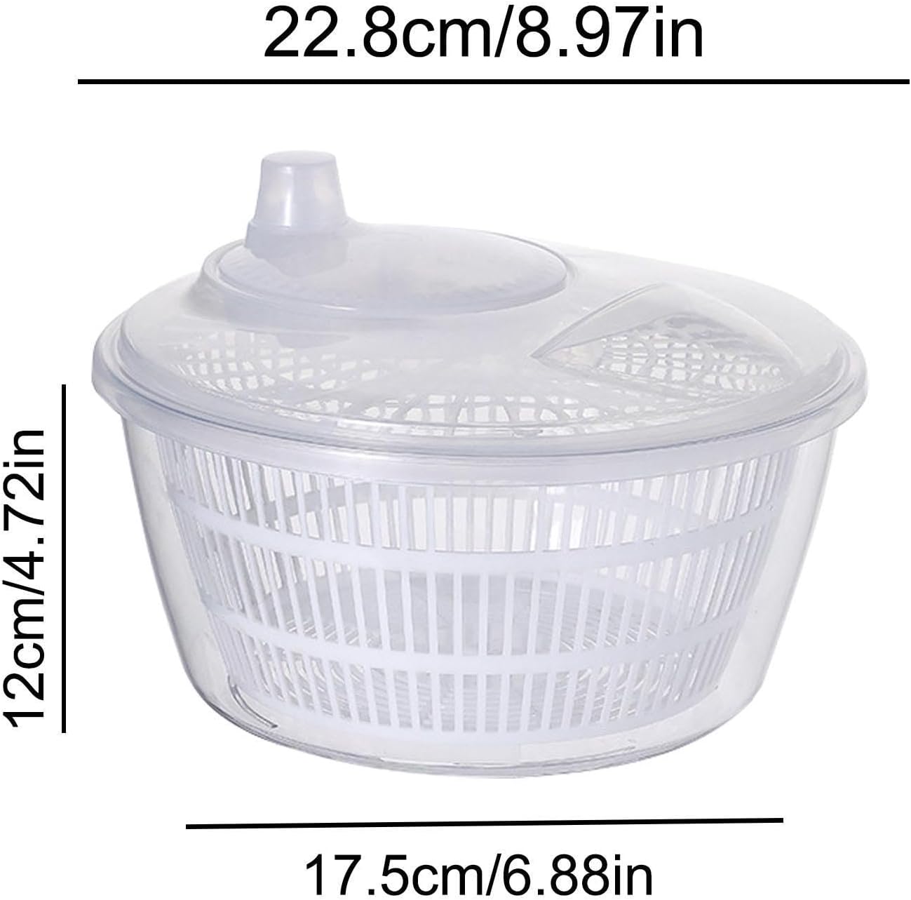 Lettuce Spinner - Fruit Washer Spinner | Lettuce Cleaner Spinner Large Salad Spinner, Fruit Washer Spinner Vegetable Dryer, Salad Spinner Lettuce Dryer Fruit Washer for Safe and Practical