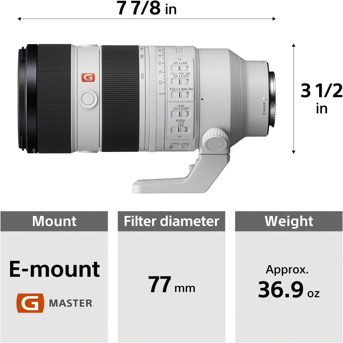 Sony Fe 50mm F1.8 Lens (SEL50F18F/2), Black