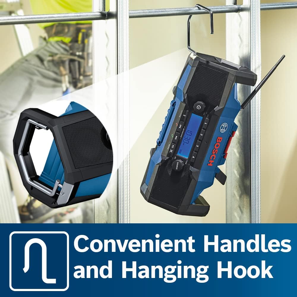 Bosch GPB18V-2CN 18V Compact Jobsite Radio with Bluetooth® 5.0