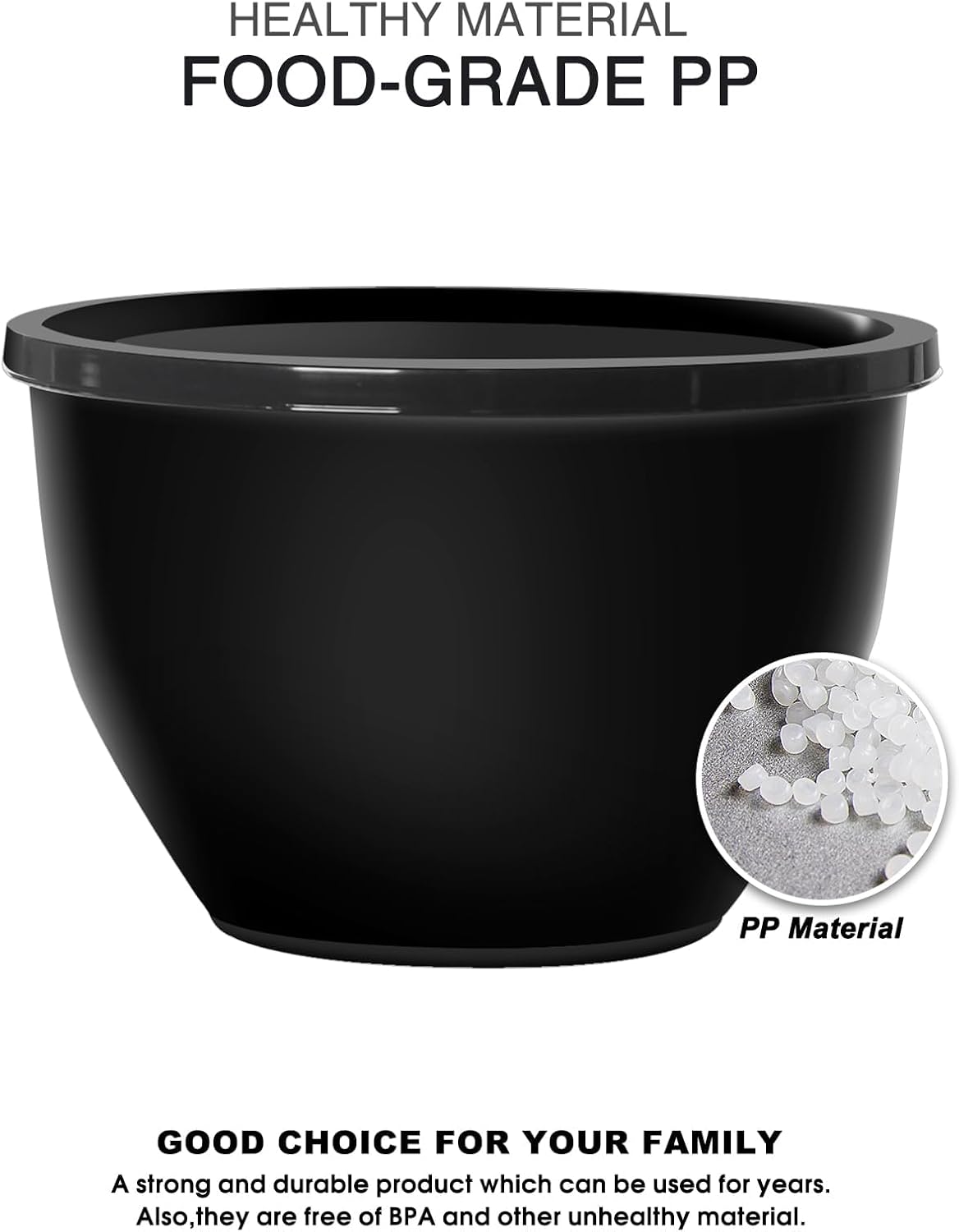 Purilite Select Plastic Mixing Bowl Set