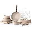 Ganiza Cookware Set Non Stick, 27 Pcs Pots and Pan Set, Nonstick Induction Cookware with Frying Pans, Saute Pan, Saucepans, Kitchen Utensils, Removable Handle, Cooking Pot Set for All Stoves - PuriLite
