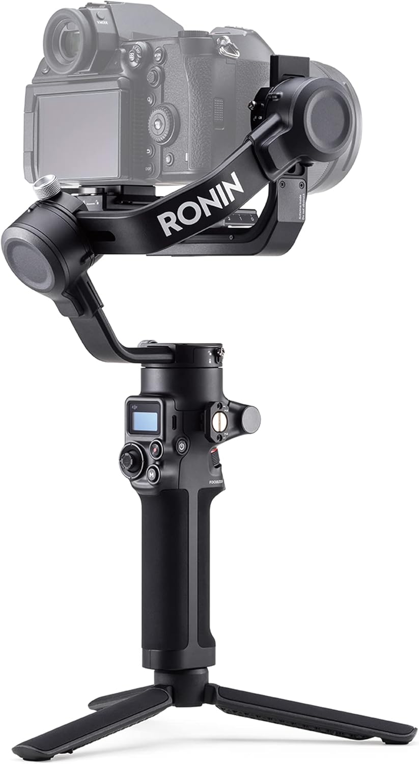DJI RS 3 Mini, 3-Axis Gimbal Stabilizer for Cameras Canon/Sony/Panasonic/Nikon/Fujifilm, 2 kg (4.4 lbs) Tested Payload, Camera Stabilizer, Camera Gimbal with Native Vertical Shooting